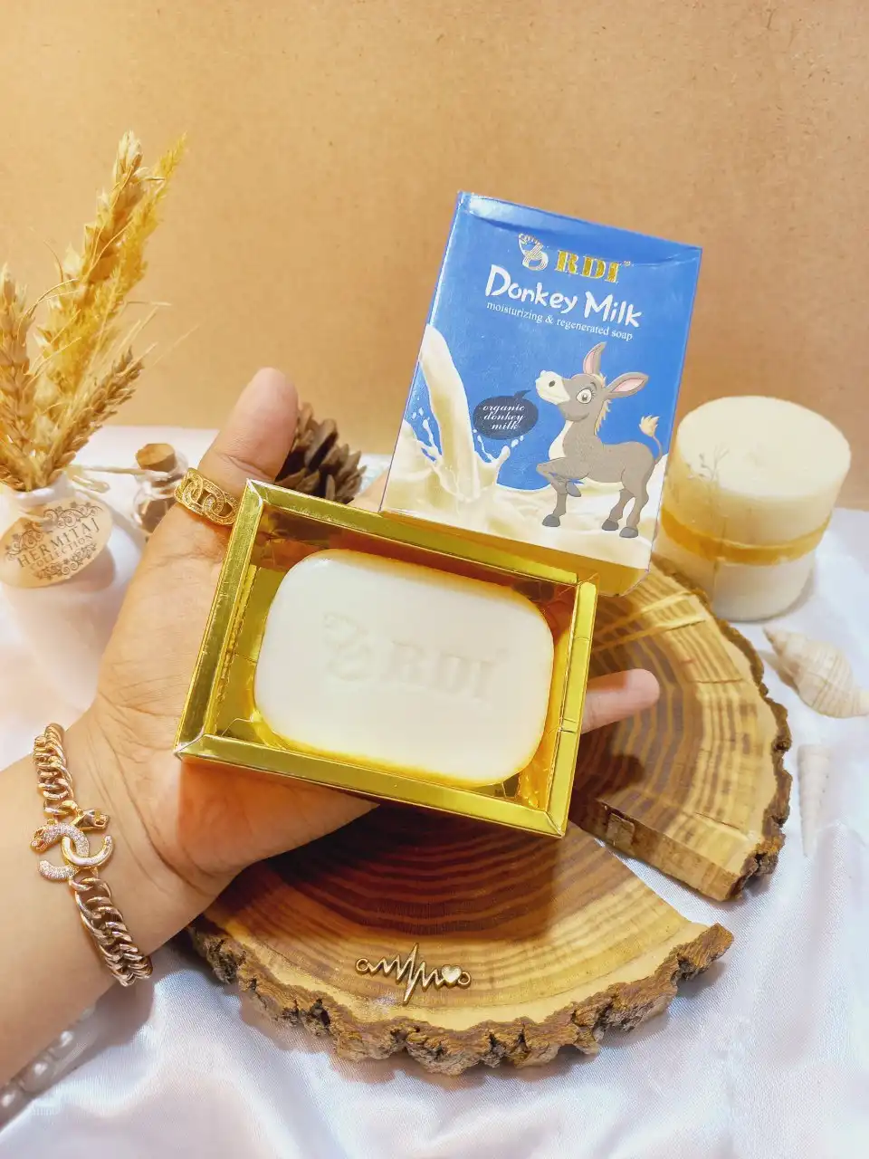صابون شیر الاغ 100gr Donkey Milk برند RDI
