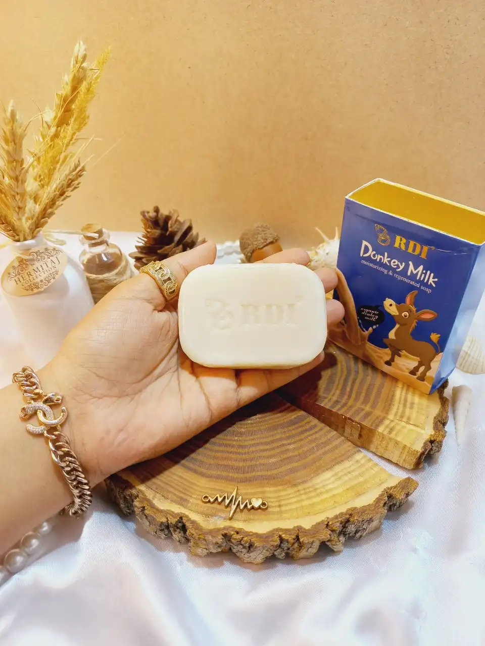 صابون شیر الاغ 100gr Donkey Milk برند RDI