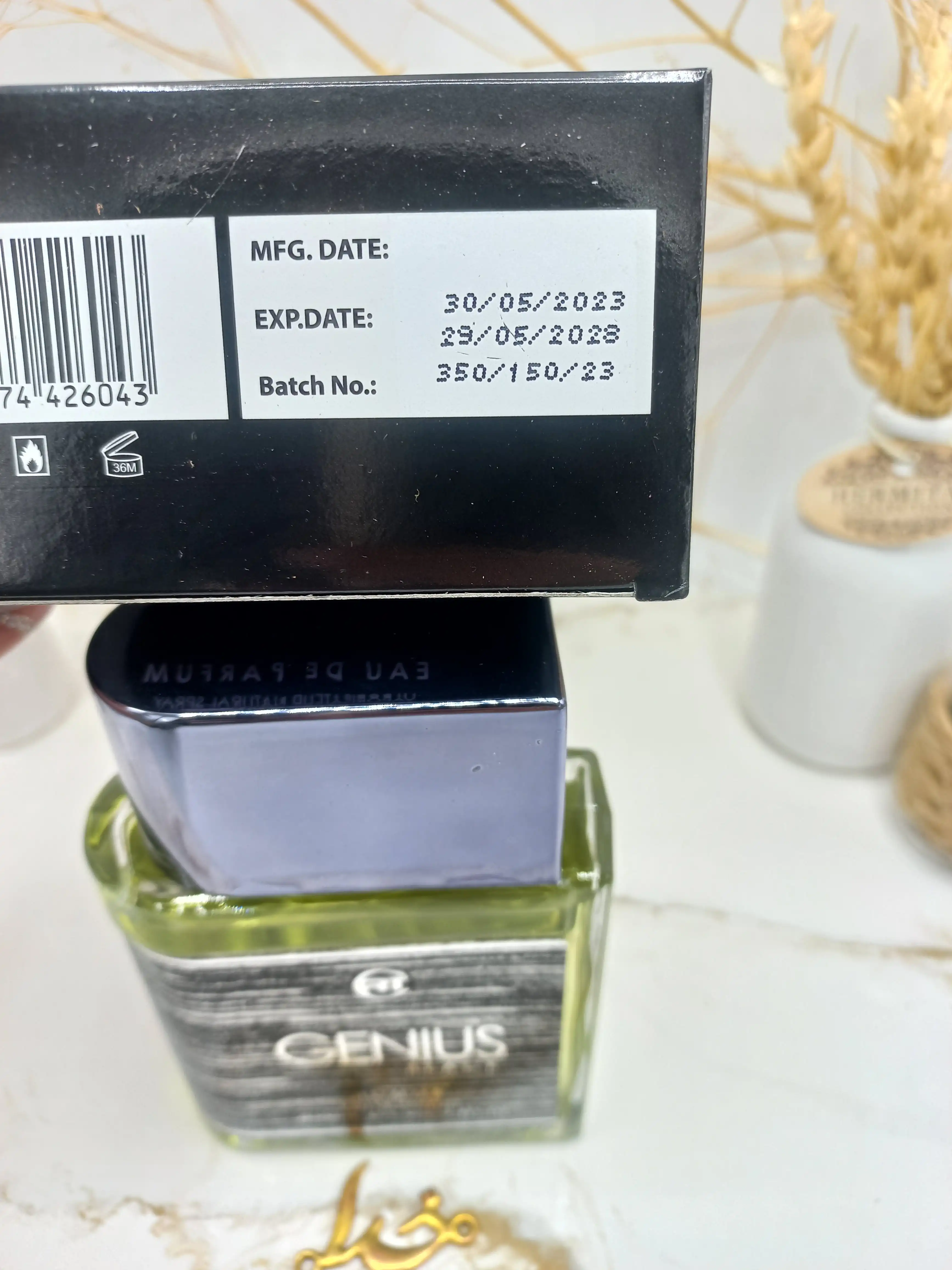 ادکلن جنیوس بلک GENIUS BLACK حجم 100 میلی لیتر اورجینال اماراتی