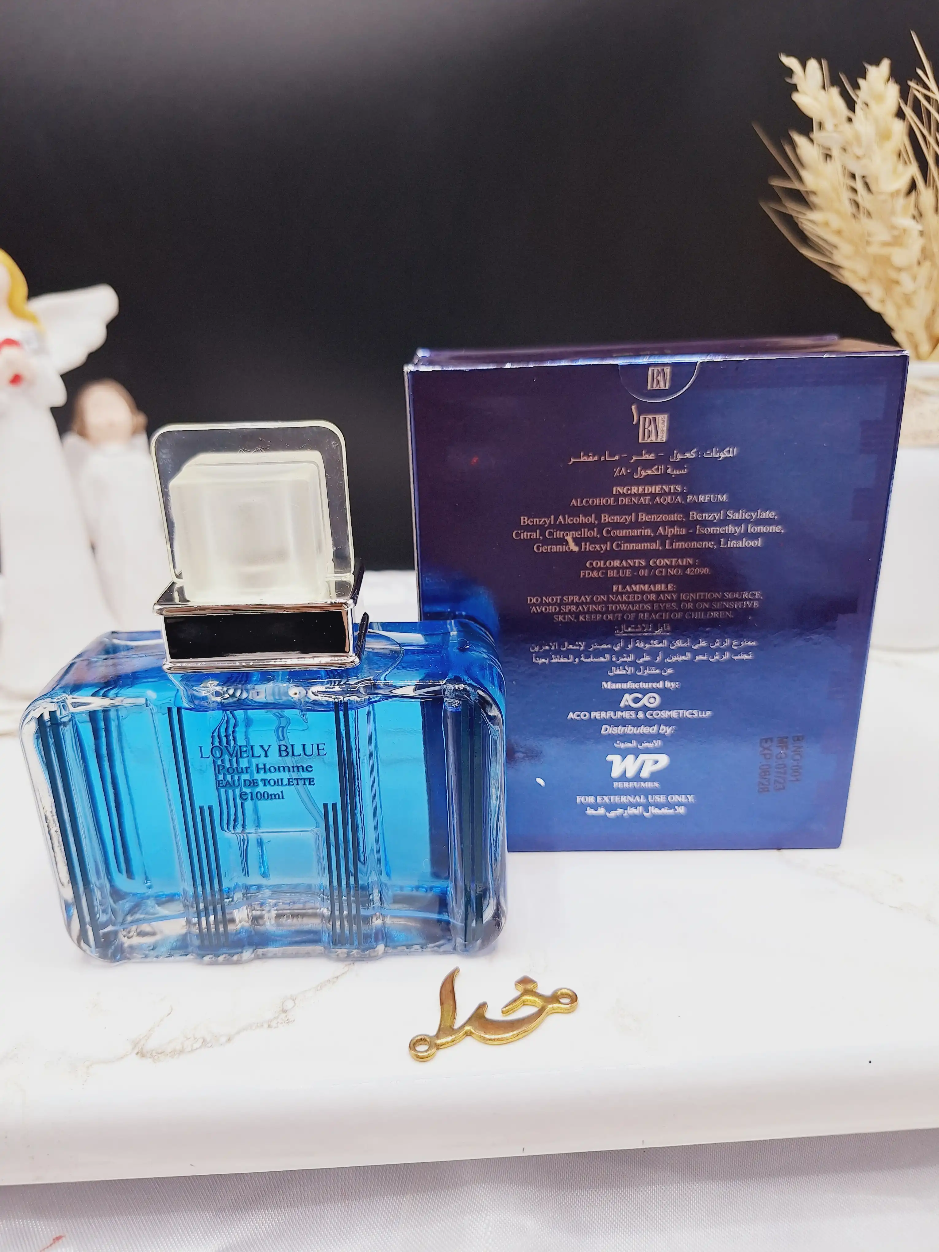 ادکلن 100 میل لاولی بلو اماراتی ادکلن مردانه ادکلنLovely blue کد 3949