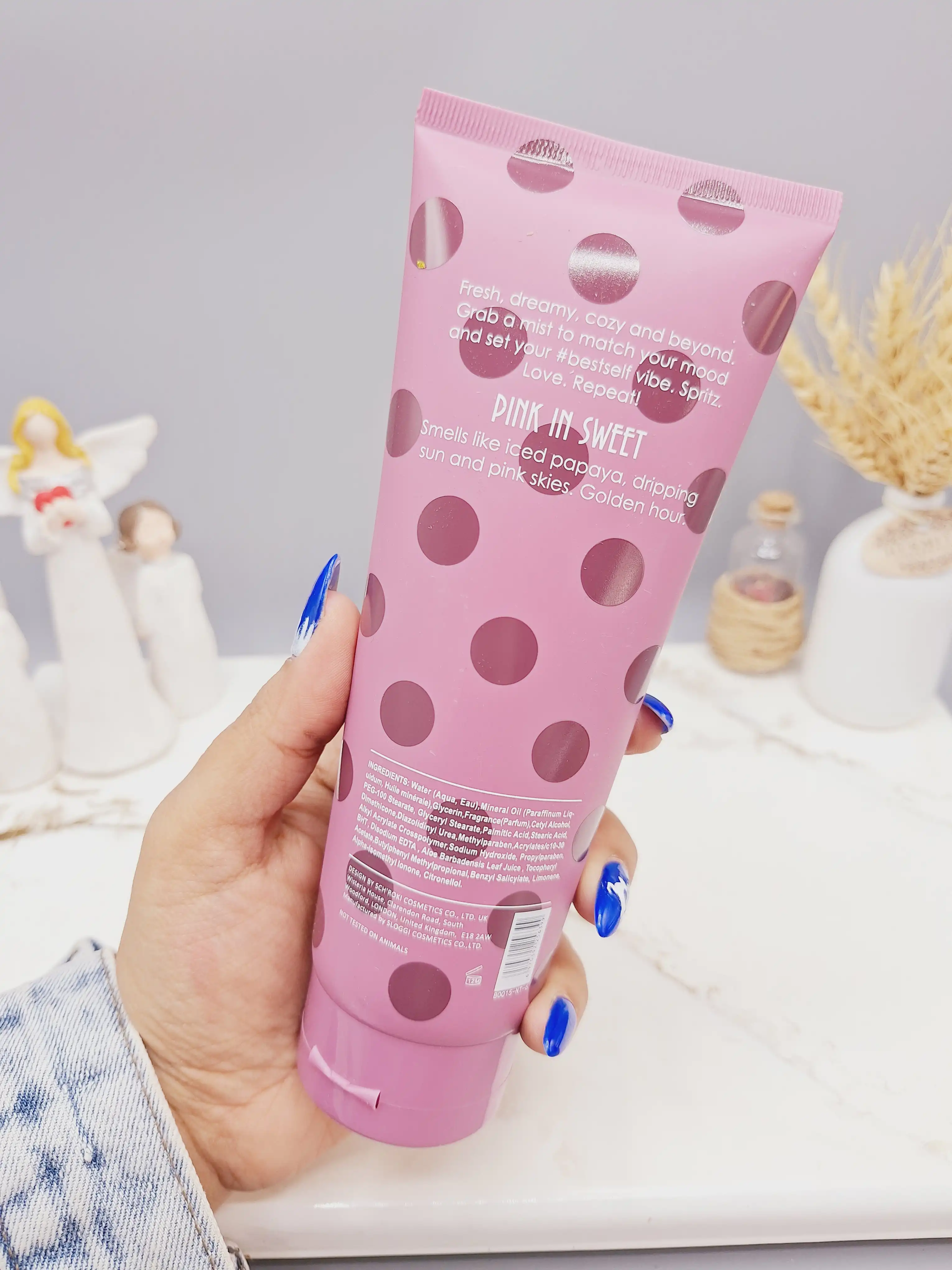 لوسیون عطری خال خالی فوق العاده خوشبو و آبرسان برند PINK IN SWEET حجم 236 گرم مدل Cool &amp; Fresh کد 6399