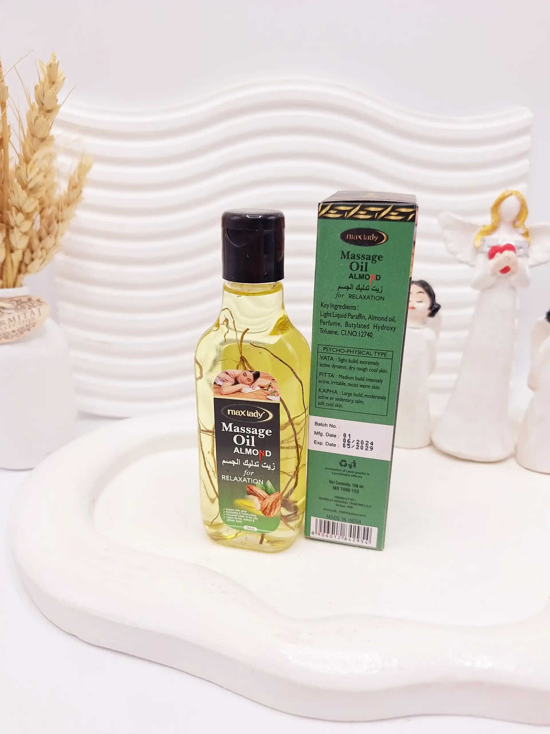 روغن ماساژ و تسکین دهنده درد عضلانی عصاره روغن بادام برند مکس لیدی کد 2954