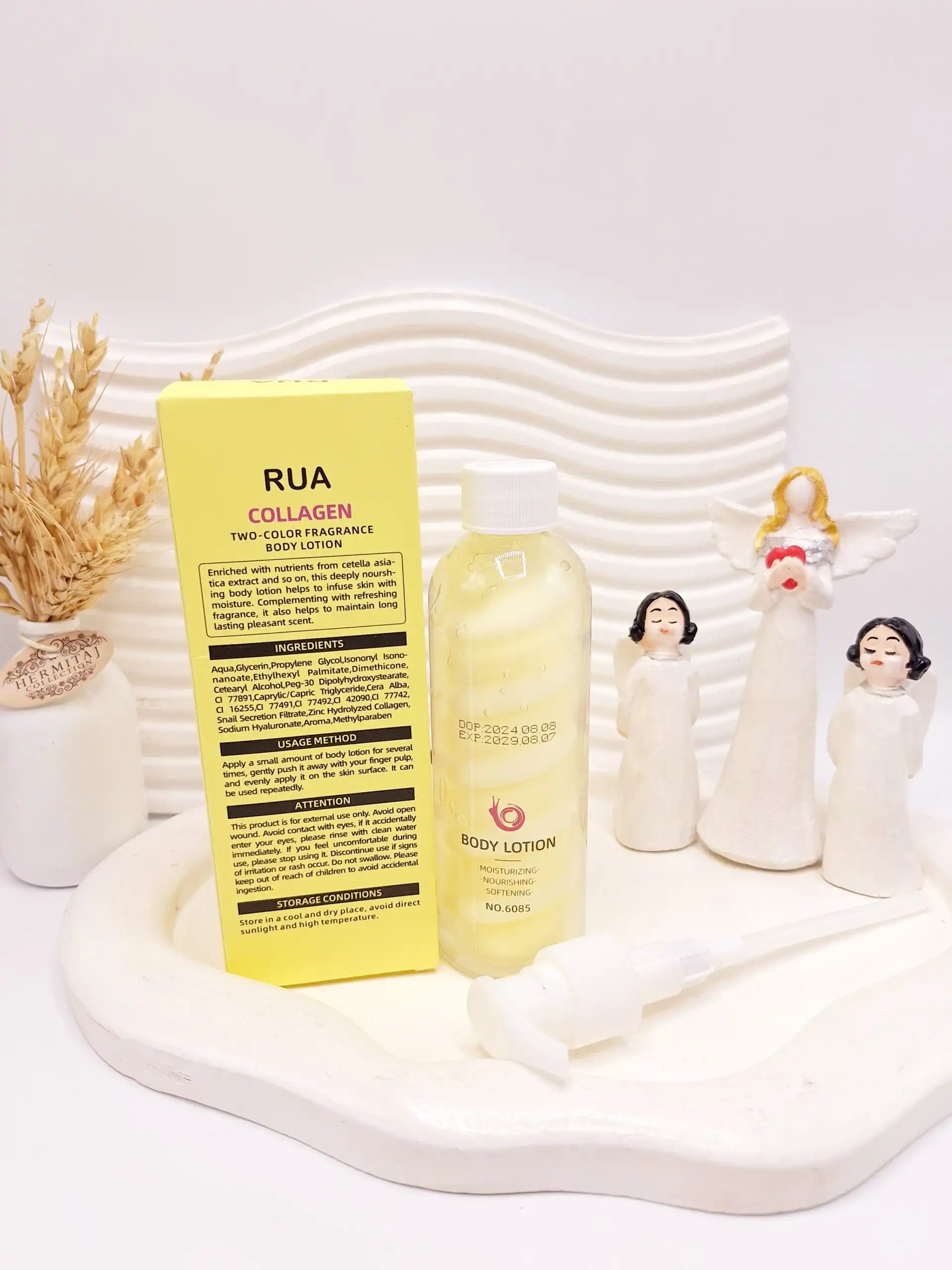 لوسیون بدن حلزون و مارشمالو برند RUA کد 0855