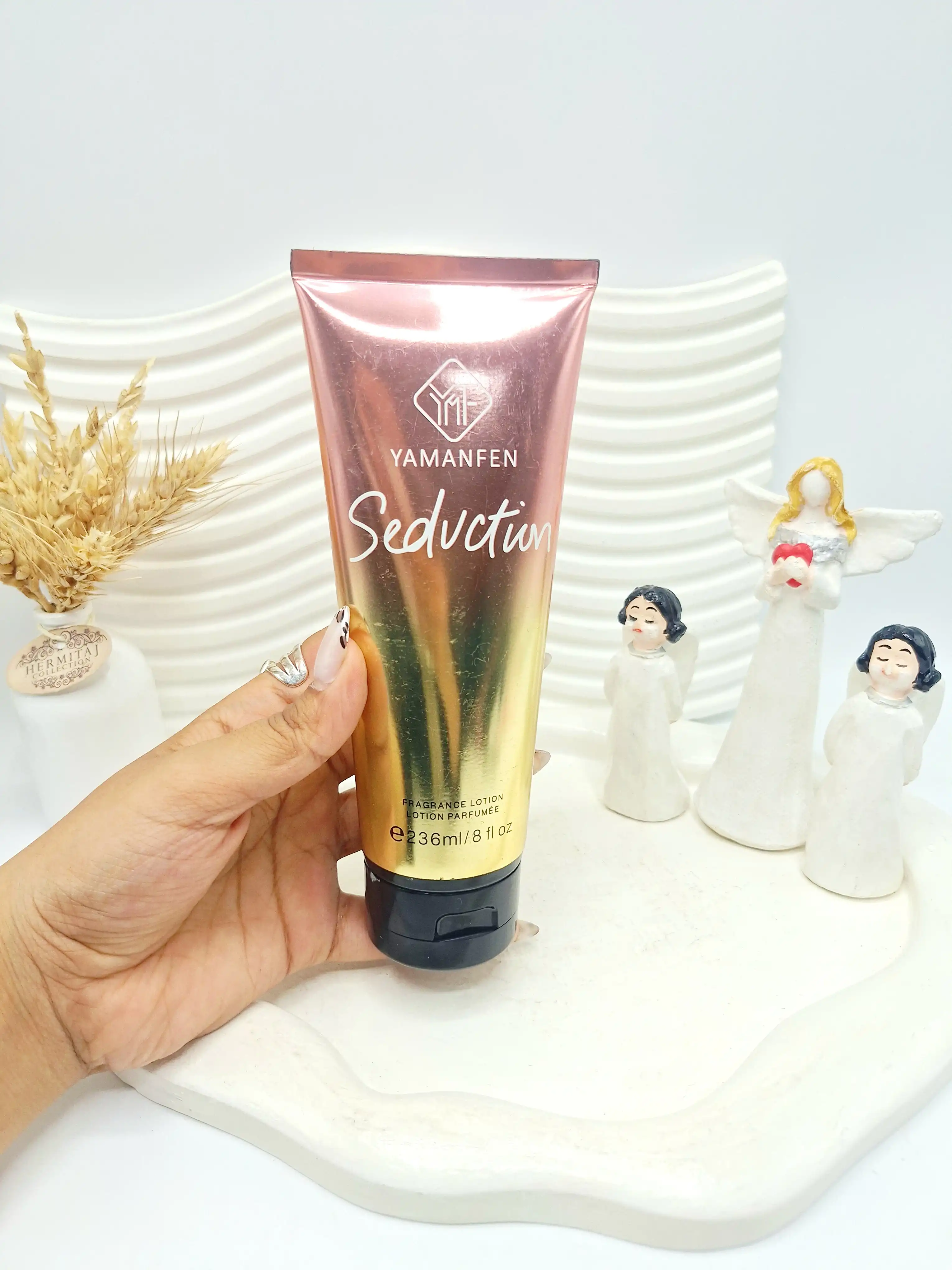 لوسیون بدن تیوپی مدل Seductio برند YAMANFEN حجم 236 میل